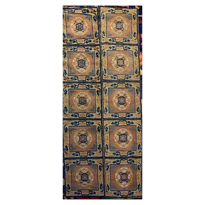 A pair of antique monastery runner carpets