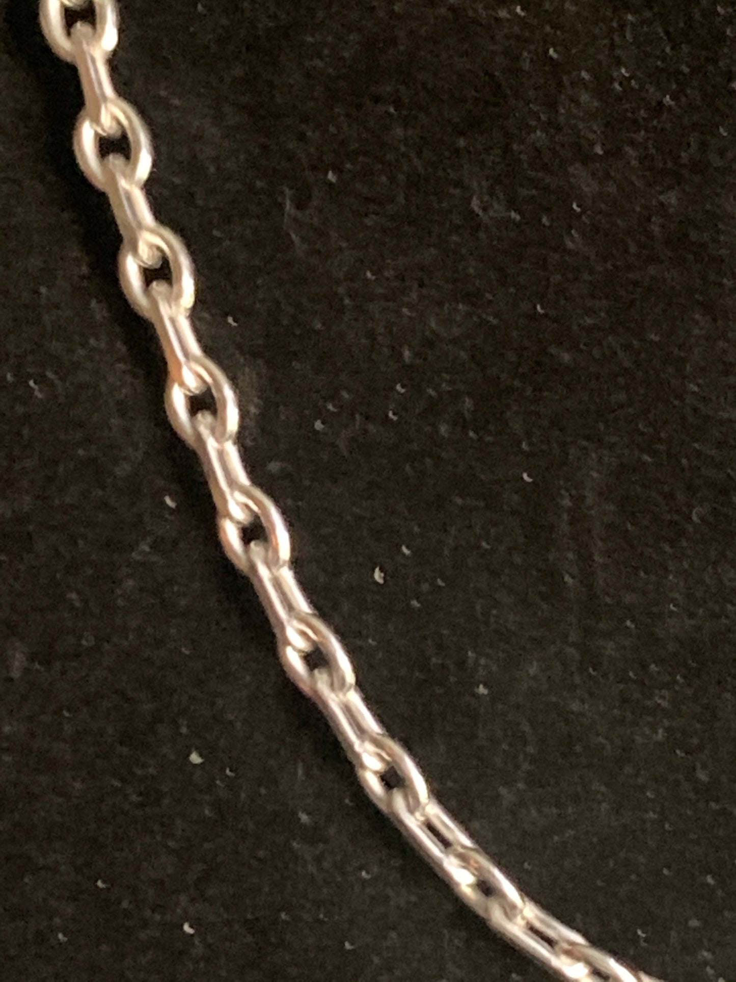 A silver chain necklace