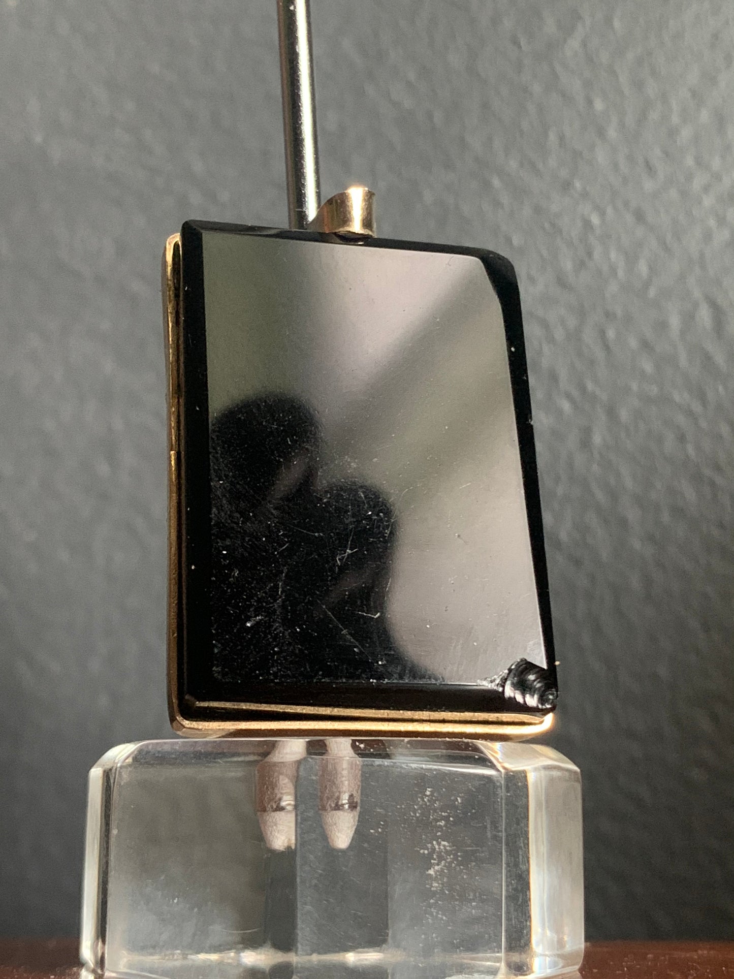 A black onyx pendant