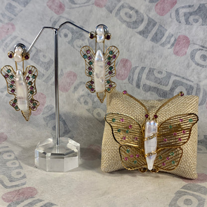 Vintage butterfly brooch