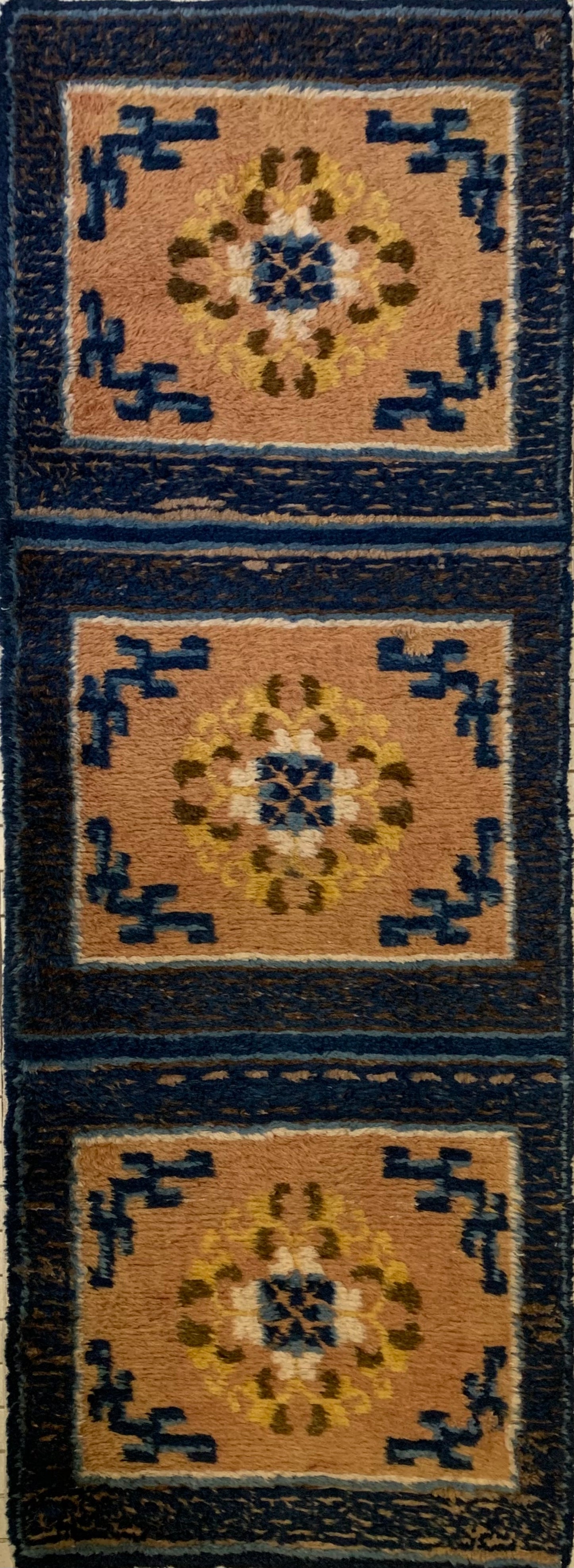Antique Tibetan monastery rug