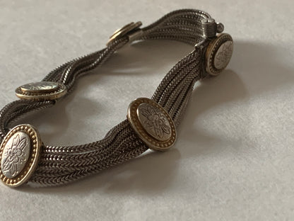 A vintage silver bracelet