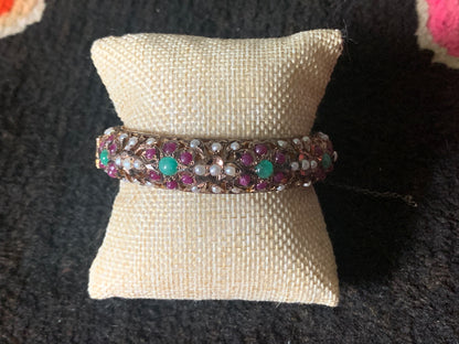 A vintage Indian gold bangle