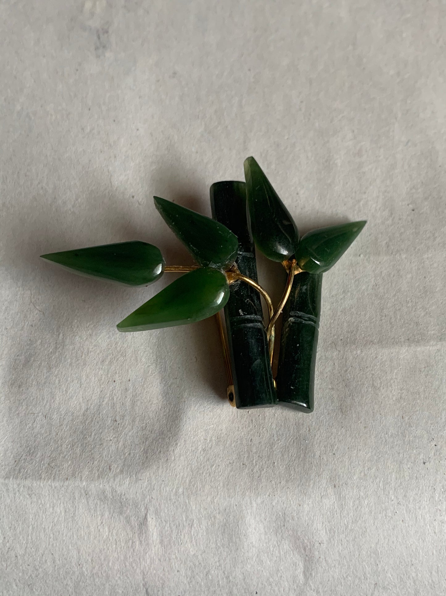 A jade nephrite brooch