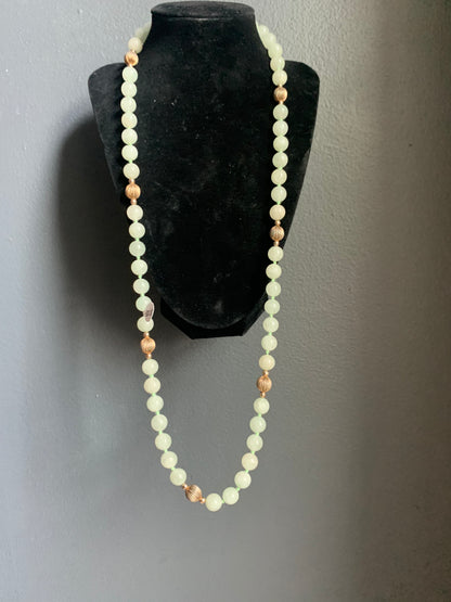 A jade necklace