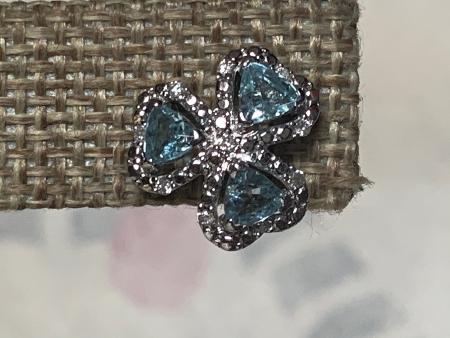 Aquamarine earring