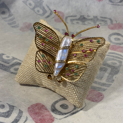 Vintage butterfly brooch