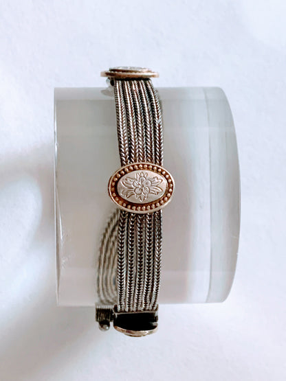 A vintage silver bracelet