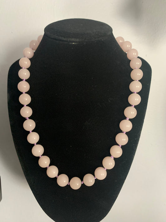 A lavender jade necklace