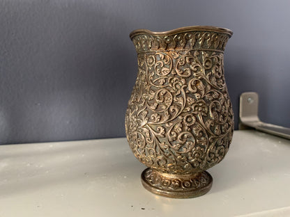 A silver creamer