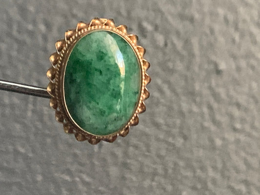 A pair of jade ear rings