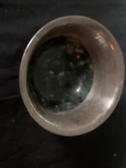 A Tibetan jade silver cup