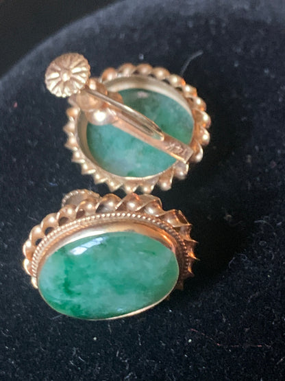 Jade ear rings