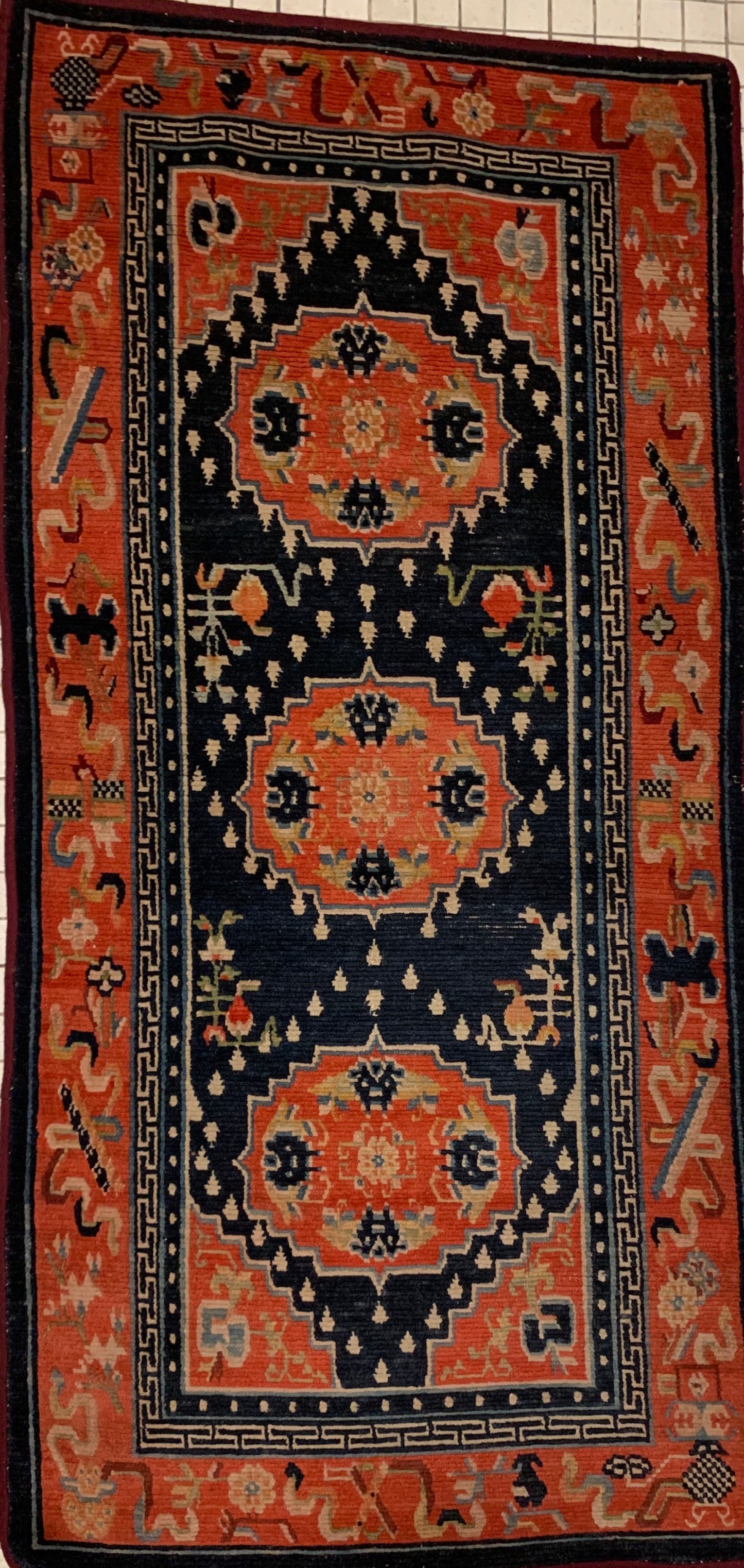 Antique Tibetan rug