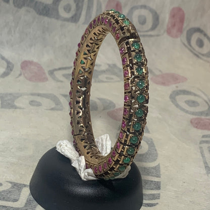 Antique gold bangle bracelet