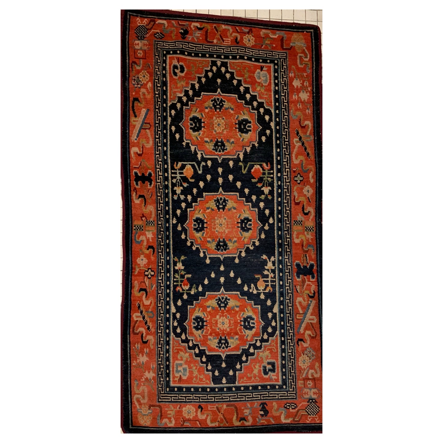 Antique Tibetan rug