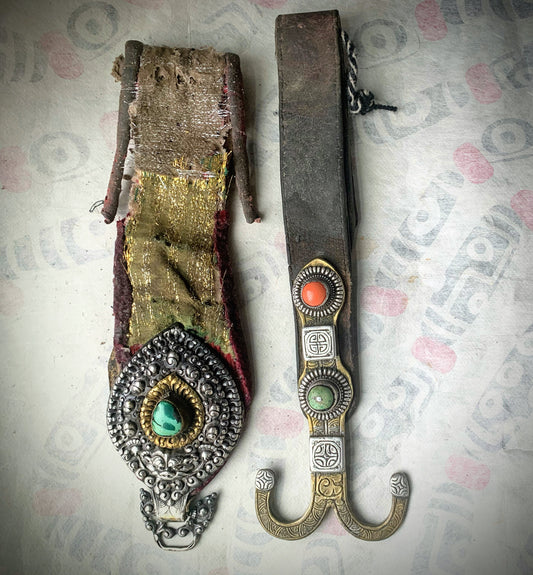 Antique Tibetan belt pendants