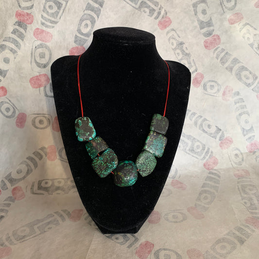 Antique Tibetan Turquoise beads necklace