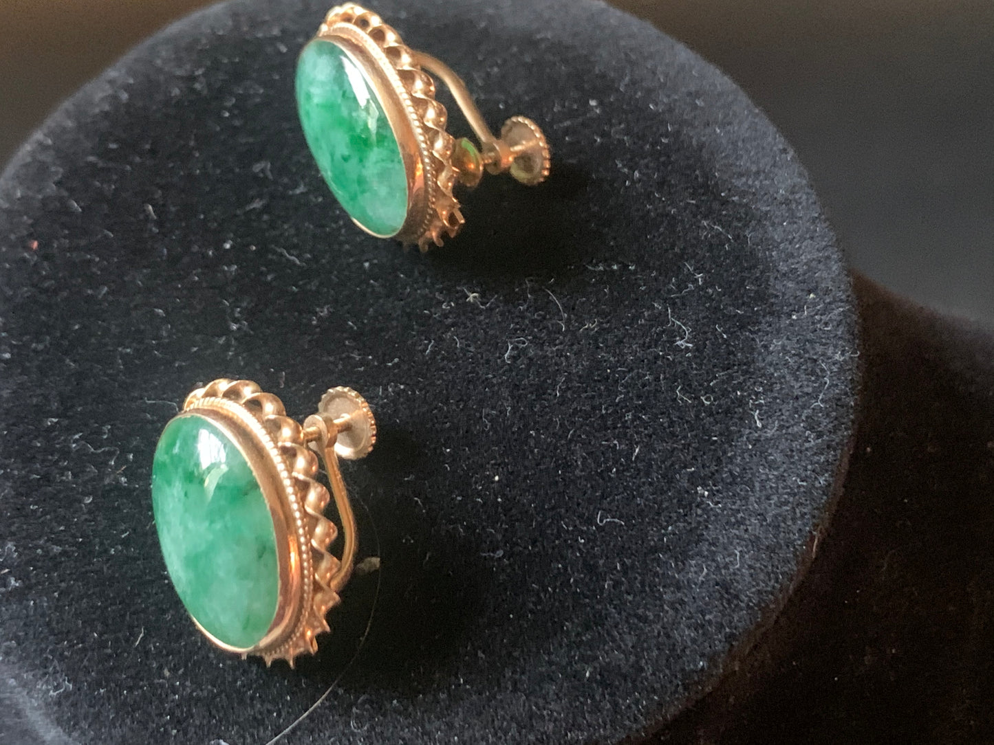 Jade ear rings