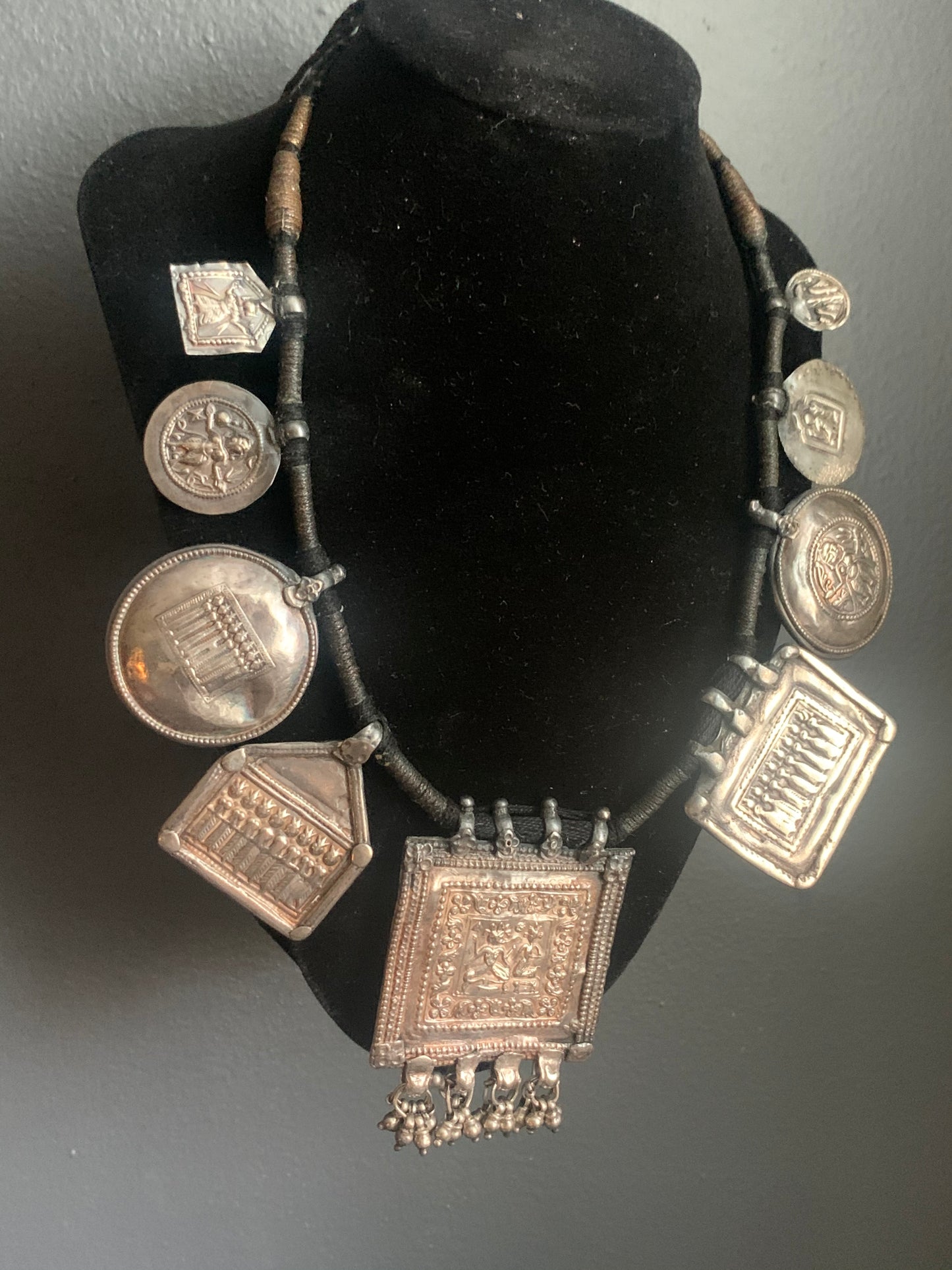 A silver necklaces