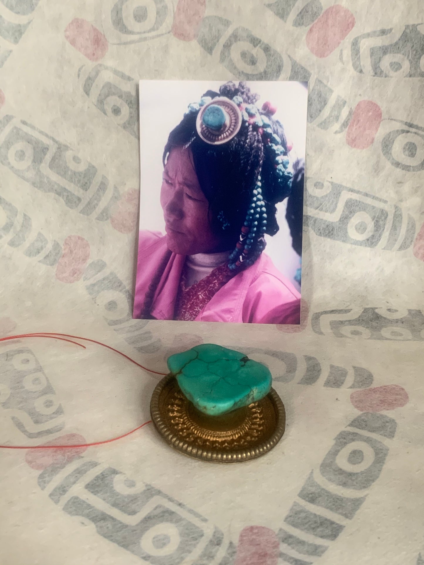 Turquoise hair ornament
