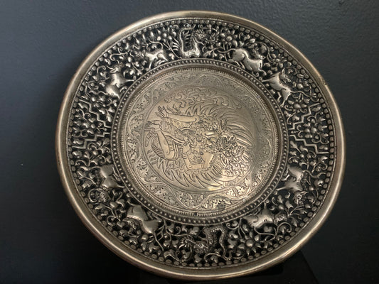 A silver plate