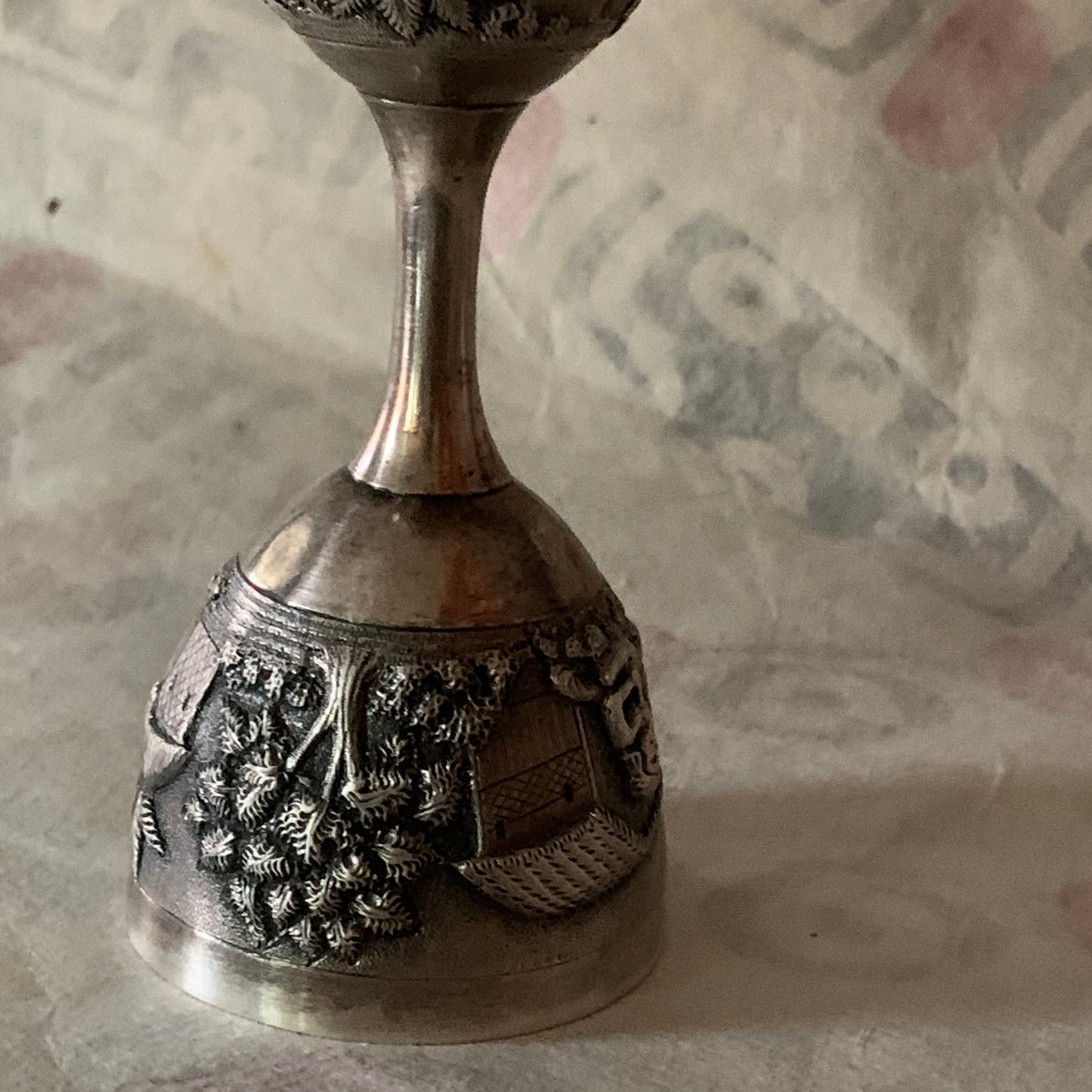 An antique Indian silver jigger