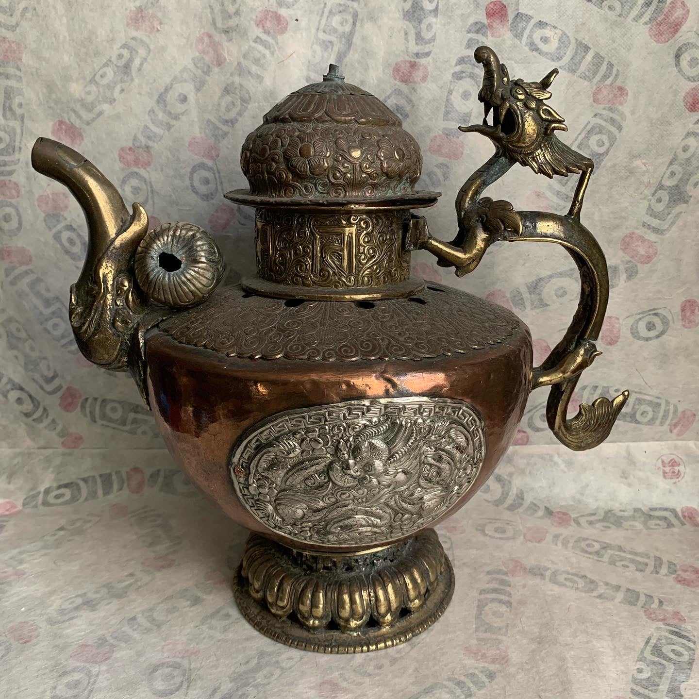 Tibetan brass factory and copper teapot