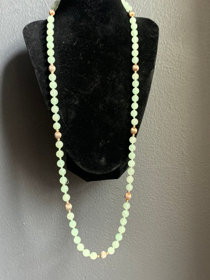 A jade necklace