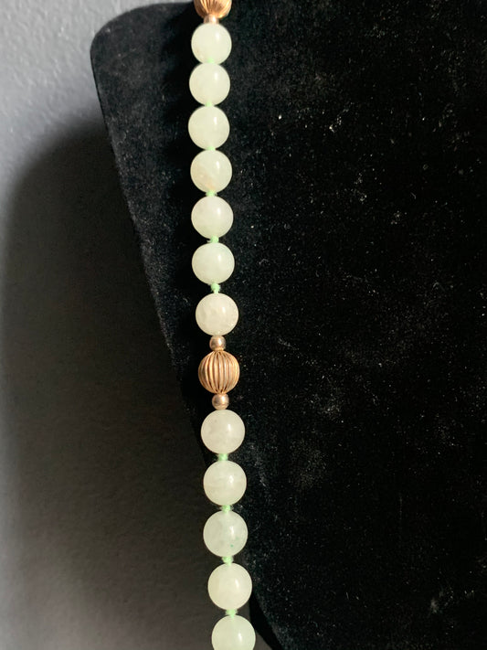 A jade necklace