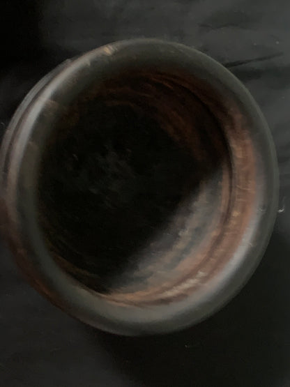 A vintage Tibetan wooden bowl