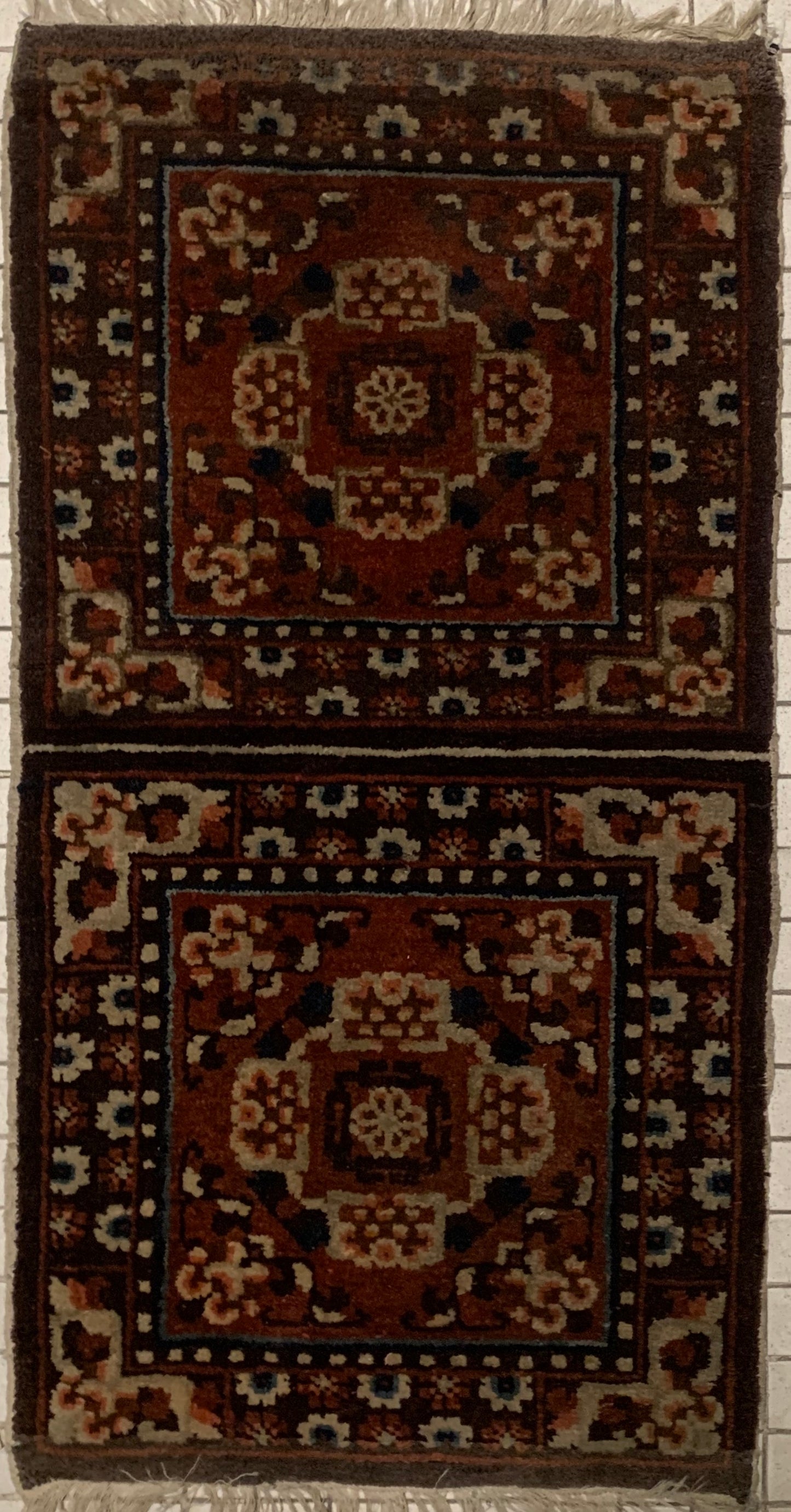 A Tibetan monastery meditation rug