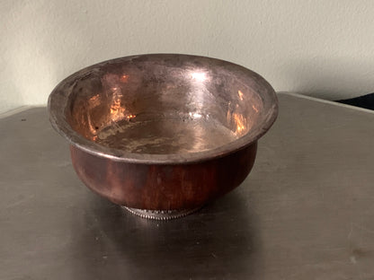 Tibetan wooden cup with silver details