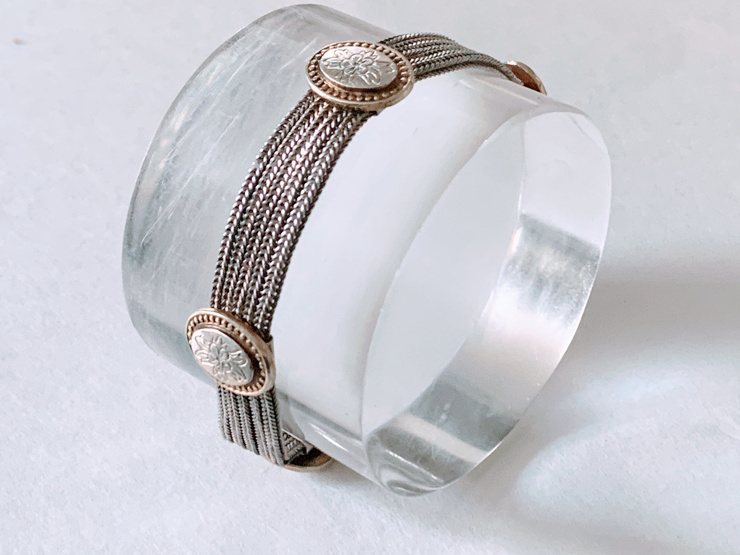 A vintage silver bracelet