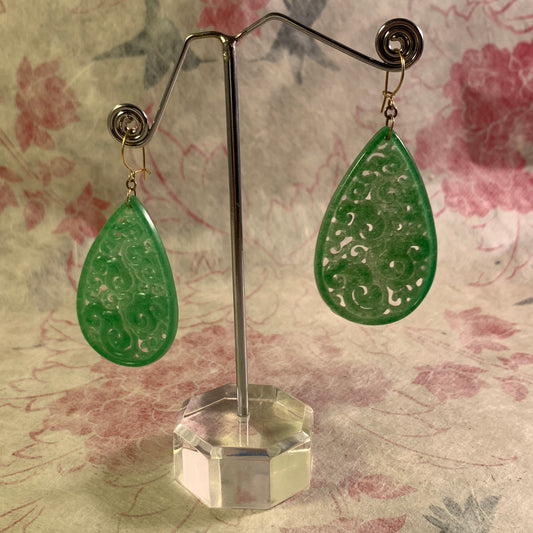 Jade ear rings