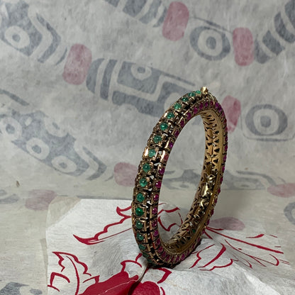 Antique gold bangle bracelet