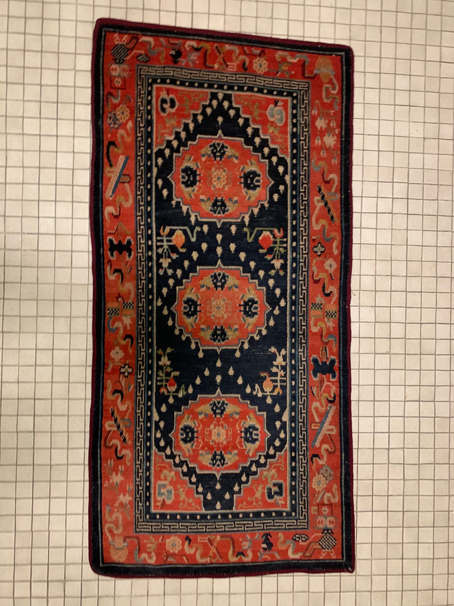 Antique Tibetan rug