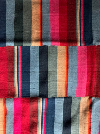 An antique Tibetan woman’s hand-woven, woolen apron - pangden.