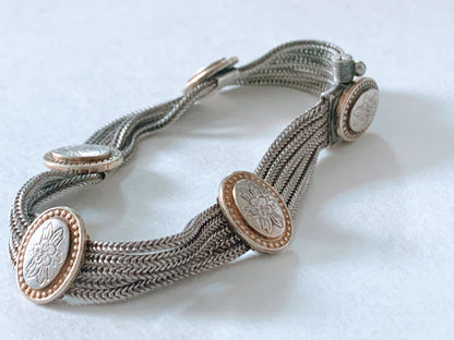 A vintage silver bracelet