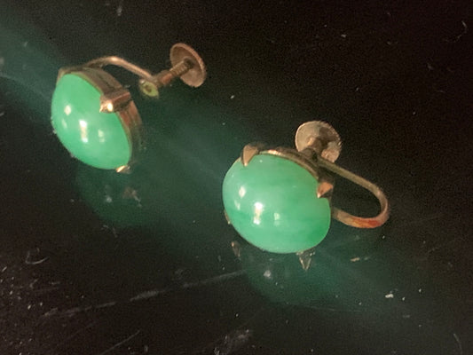 Jade ear rings