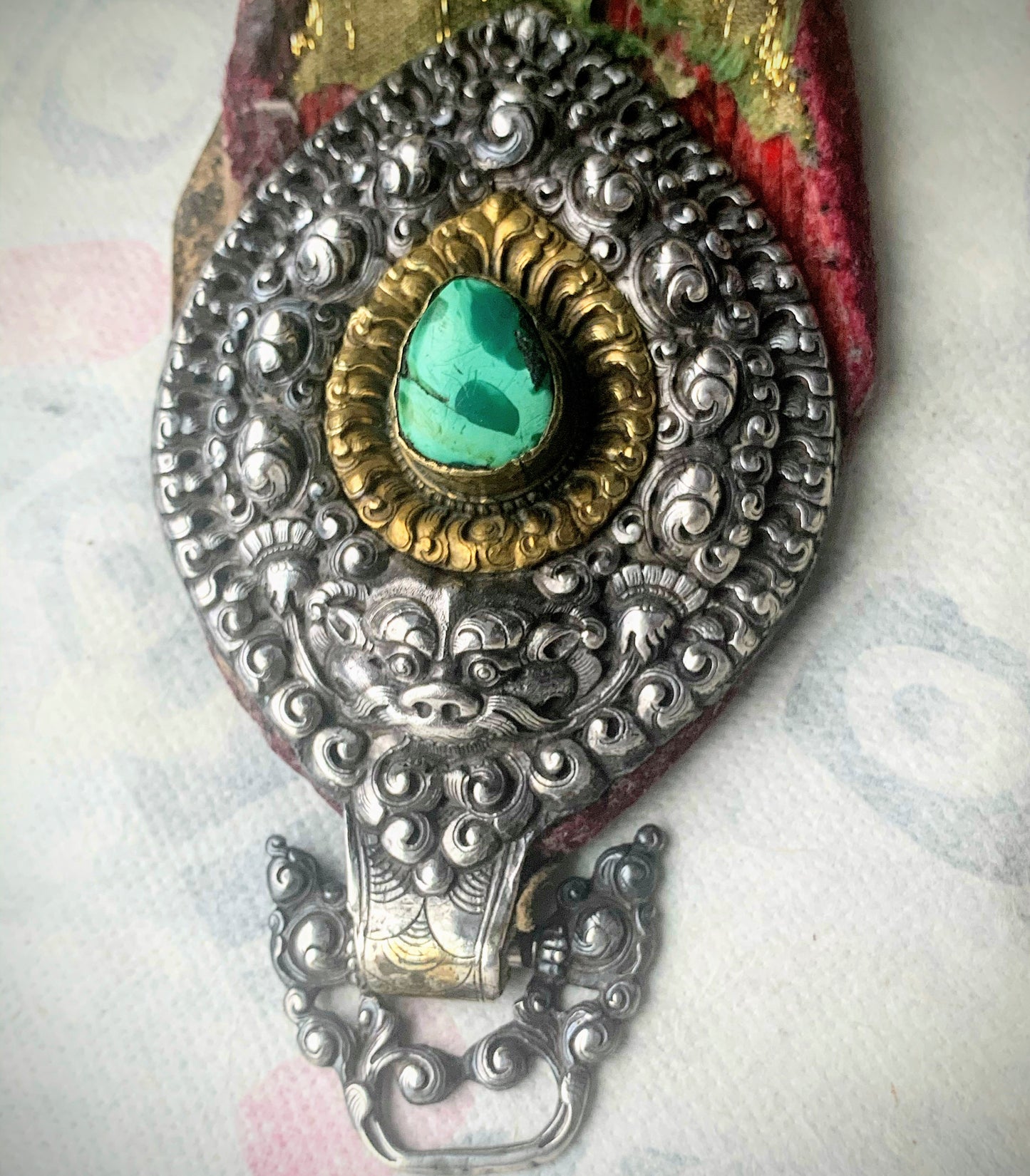 Antique Tibetan belt pendants