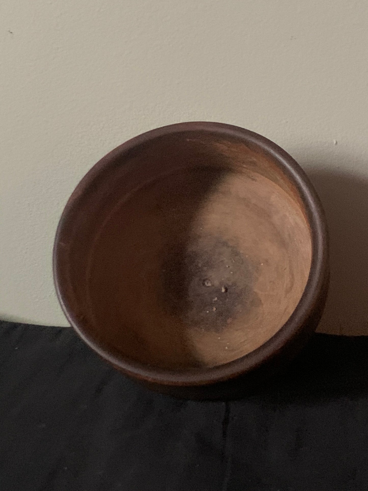 A vintage Tibetan wooden bowl
