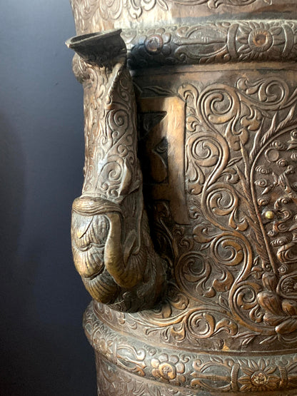Vintage Tibetan Tea Bronze Jugs