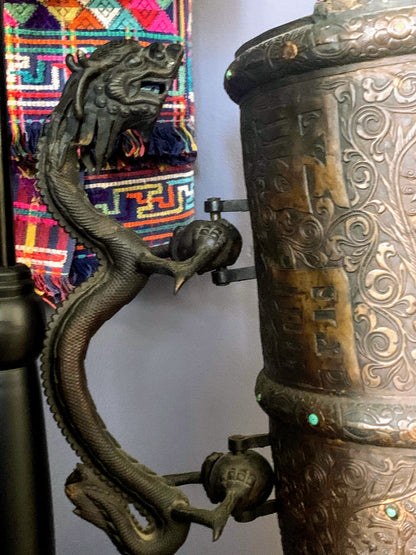 Vintage Tibetan Tea Bronze Jugs