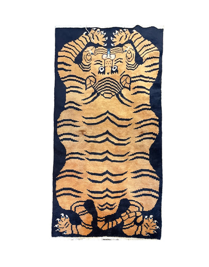 Vintage Tibetan Tiger rug