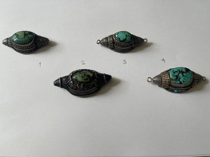 Antique Tibetan Turquoise hair beads