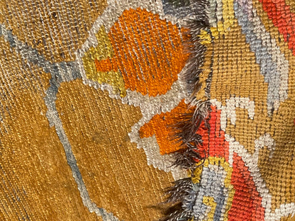 19th C./20th Century rare antique Tibetan floral rug