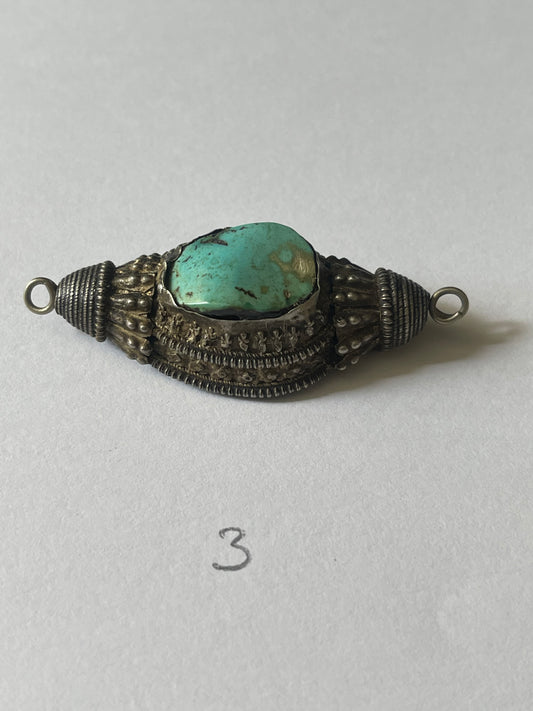 Antique Tibetan Turquoise hair beads