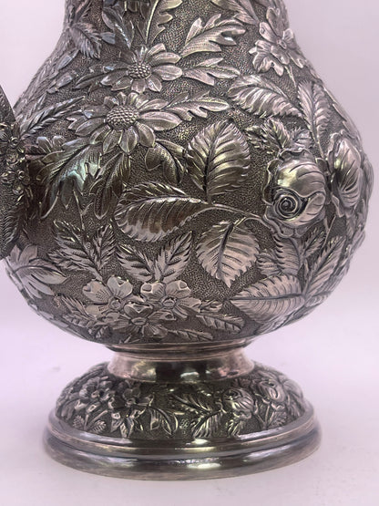 Early 20th C., antique hand chased pitcher