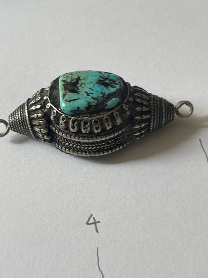 Antique Tibetan Turquoise hair beads